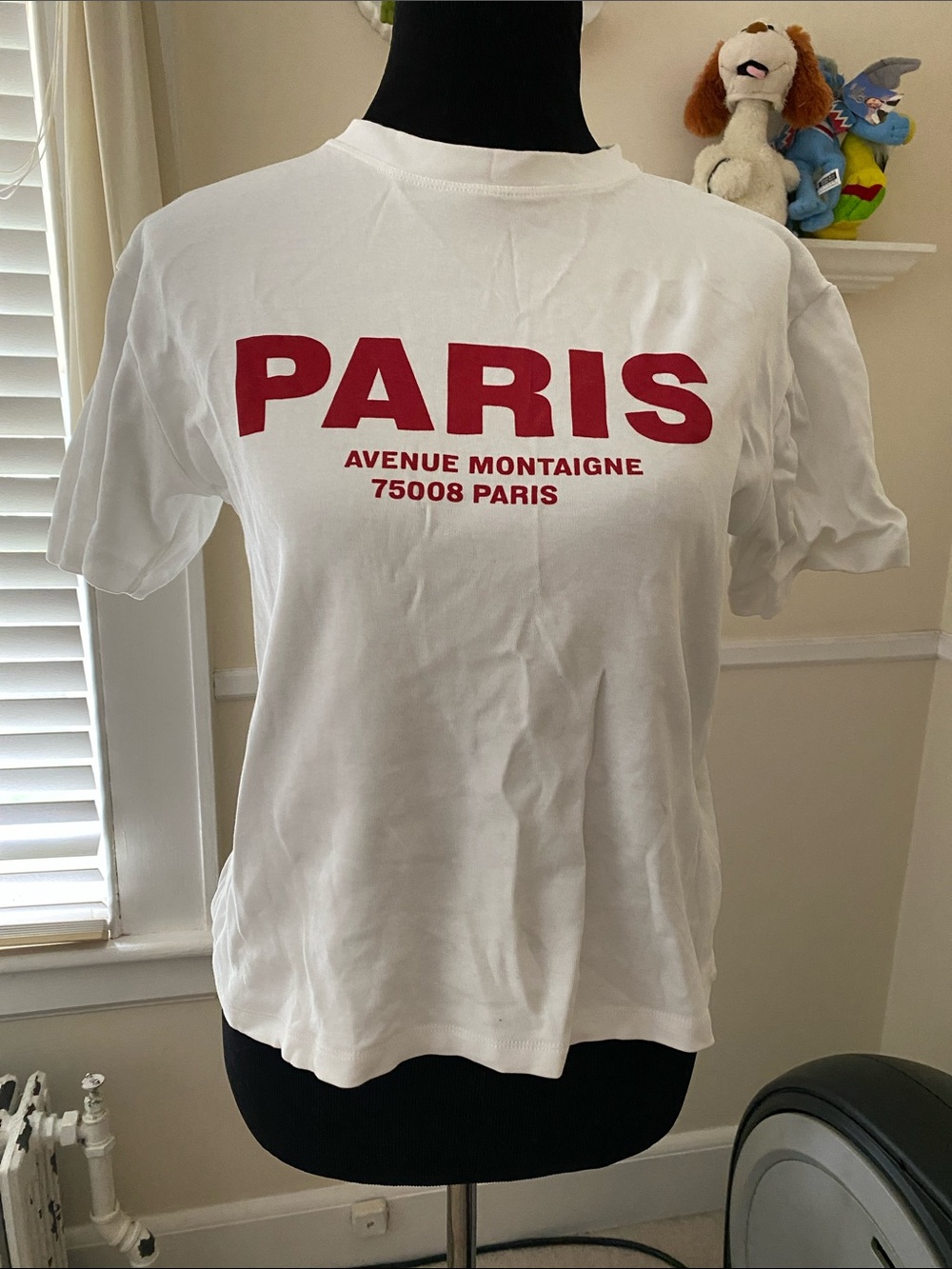 White PARIS Graphic Short Sleeve Tee
